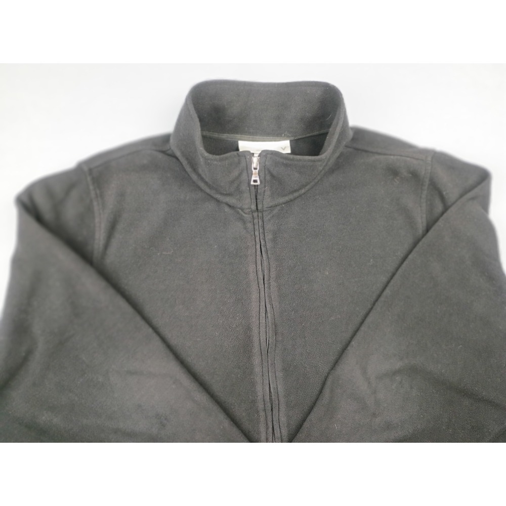 Callaway Mens Full Zip Fleece Jacket Black Long Sleeve Golf Layering Size 2XL
